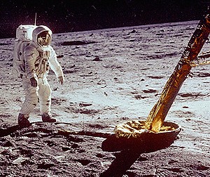 Man Walking on Moon